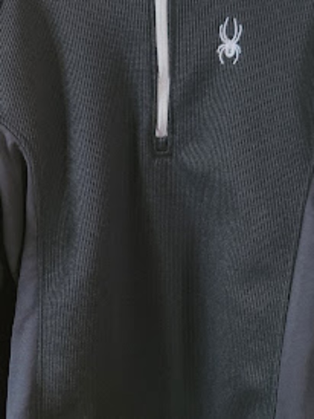 Spyder quarter zip black sweater, like new, 100%